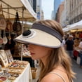 thumbnail image 4 of Solar Fan Sun Hat with USB Charging, Wide Brim UPF 50+ Sun Protection Hat with 3 Speed Adjustable Fan - Breathable Outdoor Hat for Hiking Fishing Travel, Beige, 4 of 6