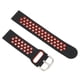 thumbnail image 1 of Correa de reloj de silicona suave de 20 mm de repuesto con orificios de aire para Amazfit GTS 3, color negro y rojo, 1 of 12