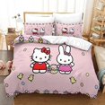 thumbnail image 1 of Hello Kitty Comforter Cover Set Girl Cute Bedspreads Kids Cartoon Bedding Set with Pillowcase, 1 of 4
