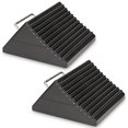thumbnail image 1 of Wheel Chocks for Cars, RVs, Trucks, Trailers, and Vehicles G.V.W. up to 12T, 4 Pack - Anti Slip Bottom Tire Chock for All Weather Use - RV, Travel Trailer, Pop Up Camper Accessory, 1 of 4