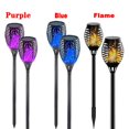 thumbnail image 3 of Lámpara parpadeante de llama Solar para decoración de jardín al aire libre, luces parpadeantes impermeables para camino de césped, Patio, 5 colores, 12/96LED, 1/2/4/6/8 piezas, 3 of 4