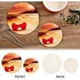 thumbnail image 4 of SKYSONIC Red Beach Hearts Pot Holders Trivets, 2 Pcs Heat Resistant Trivets,Sea Sunset Cotton Thread Weave Mats for Hot Pads Pans Pot Bowl Teapot for Kitchen Decor, 4 of 7