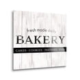 thumbnail image 2 of Bakery Fresh Daily White Woodgrain 24 x 24 Glass Wall Hanging Sign, 2 of 4