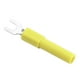 thumbnail image 5 of 10pcs 4mm Fork Spade Wire Connectors U Type Electrical Crimp Terminal for Testing MultimeterYellow, 5 of 5