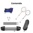 thumbnail image 4 of Juego Set de Badminton con Red, Raquetas, Gallitos y Base Portatil 3M, Plegable, Segos, 4 of 4