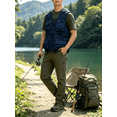 thumbnail image 3 of Busydd Plus Size Men's Outerwear Vests Comfy Zipper Sleeveless Outdoor Hiking Cargo Vest for Men Casual Solid Color Multi-Pockets Sport Coats for Men XL, 3 of 5