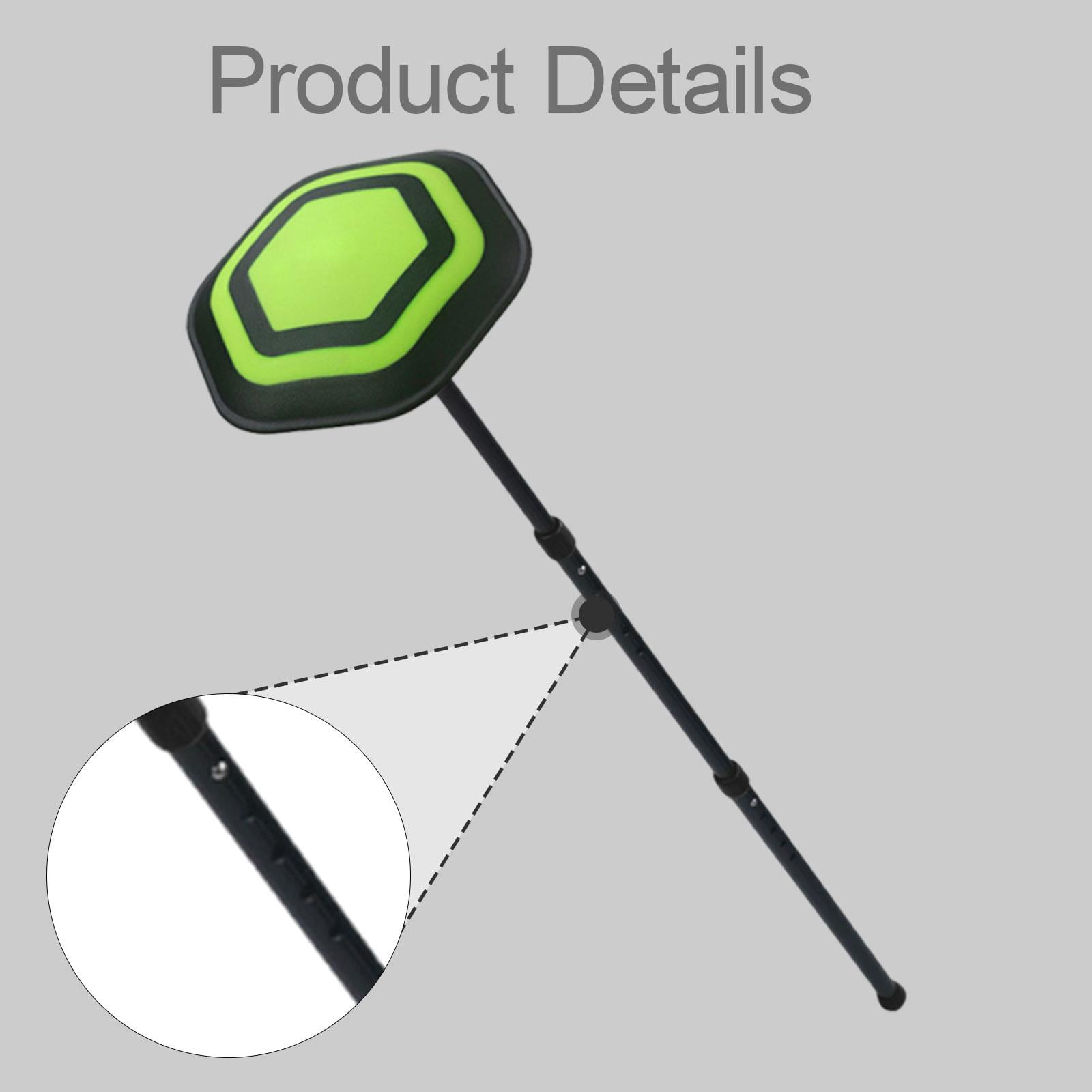 Baoblaze Durable Golf Bag Support Rod Height Adjustable Pole for Golf Supplies Travel Bag Black Pole Green Lid