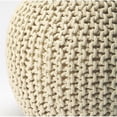 thumbnail image 3 of Butler Specialty Company Pouf en Coton Tissé - Beige, 3 of 3