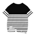 thumbnail image 5 of Piuwrlz Summer Short T-Shirts for Girls Short Tops Sleeve Black Size 11-12 Years, 5 of 5