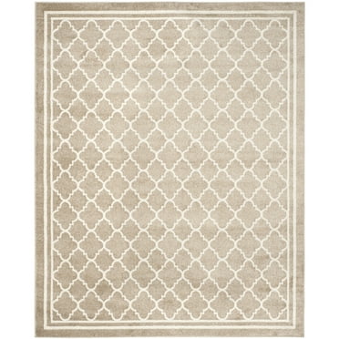 SAFAVIEH Amherst Trina Geometric Area Rug, Wheat/Beige, 12' x 18'