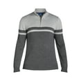 thumbnail image 5 of George Men's and Big Men's Chest Stripe Quarter Zip Sweater, Midweight, Sizes S-3XL, 5 of 5