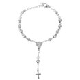 thumbnail image 1 of Pulsera con cruz de Jesús, creativa, retro, con cadena de rosario, joyería decorativa, 1 of 5