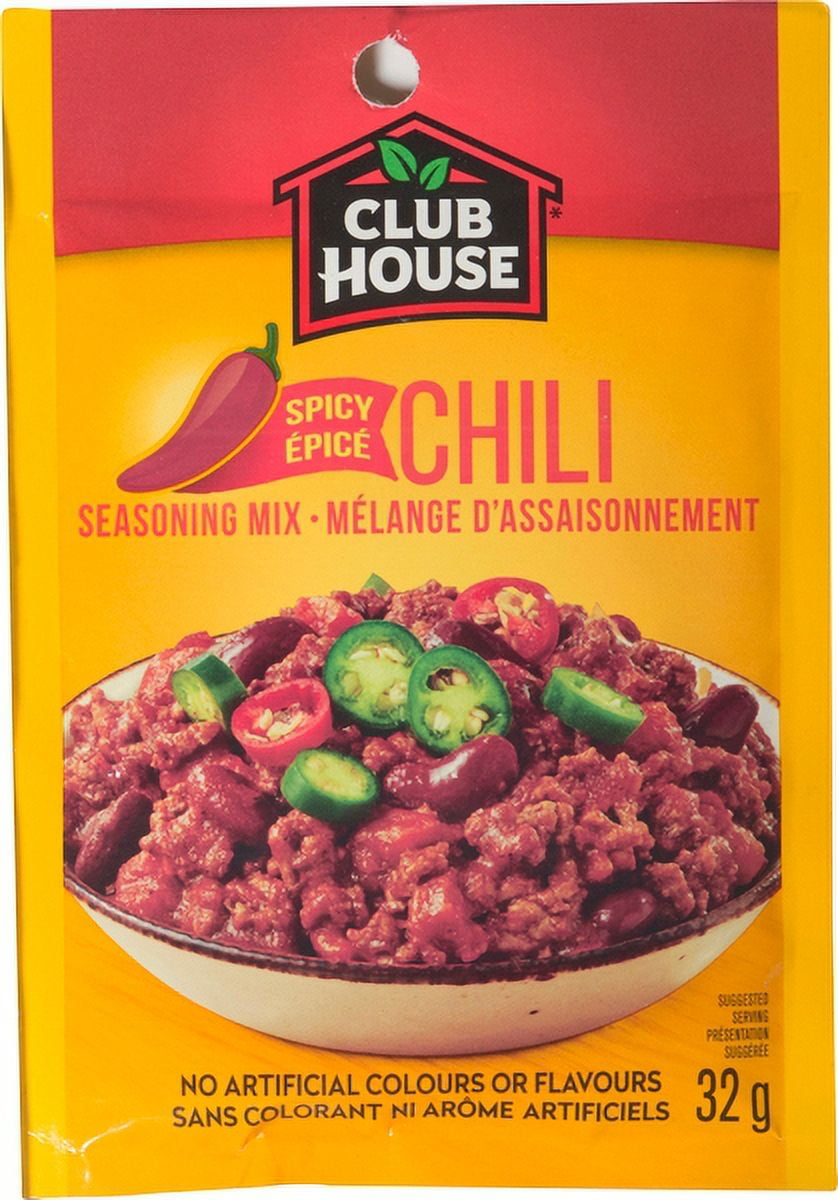 Club House, mélange de sauce sèche / assaisonnement / marinade, Hot'N Spicy Chili 32 g