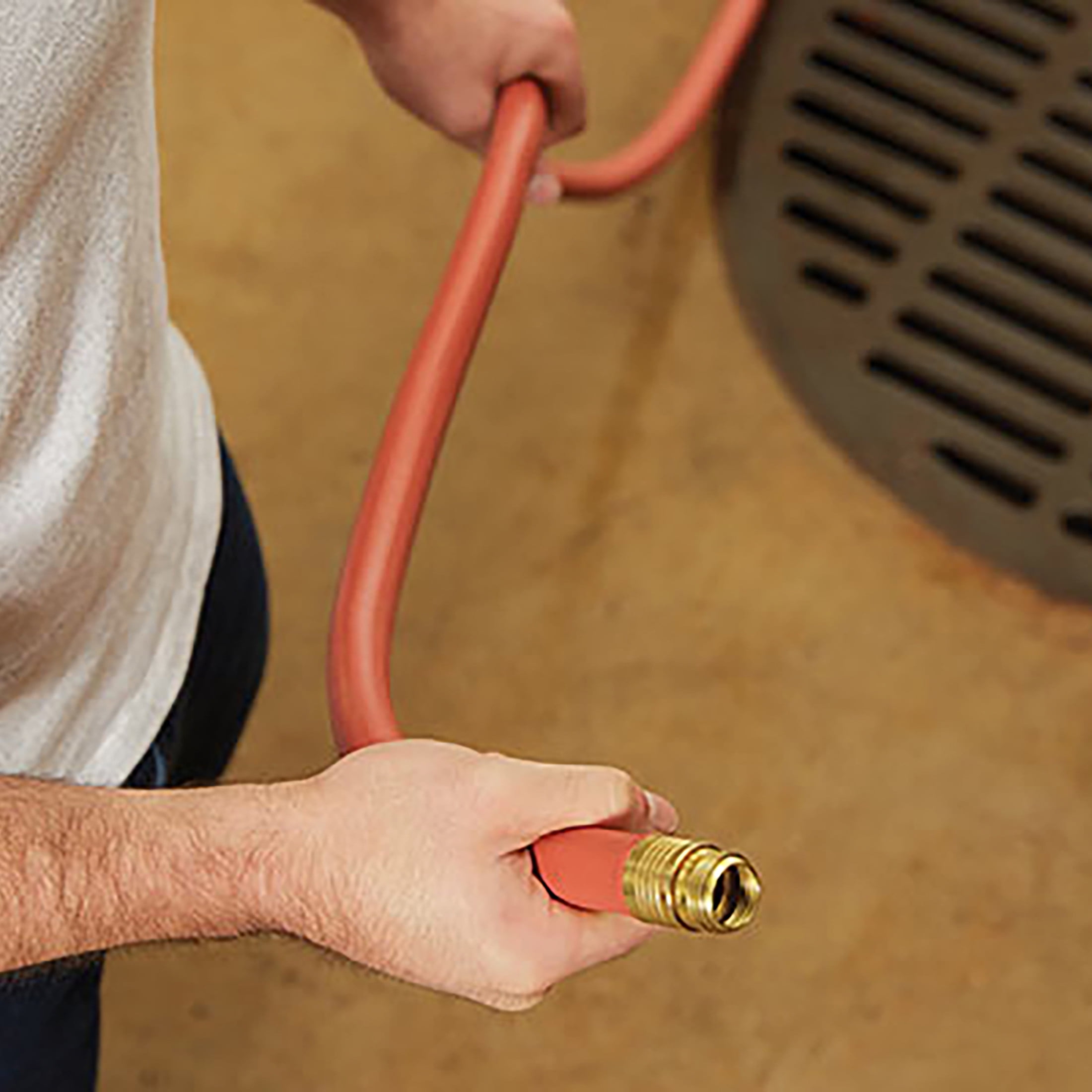 Gilmour Heavy-Duty Garden Hose, 5/8" x 25', 600 PSI, 8-Layer Construction, Kink-Resistant Design with Brass Couplings