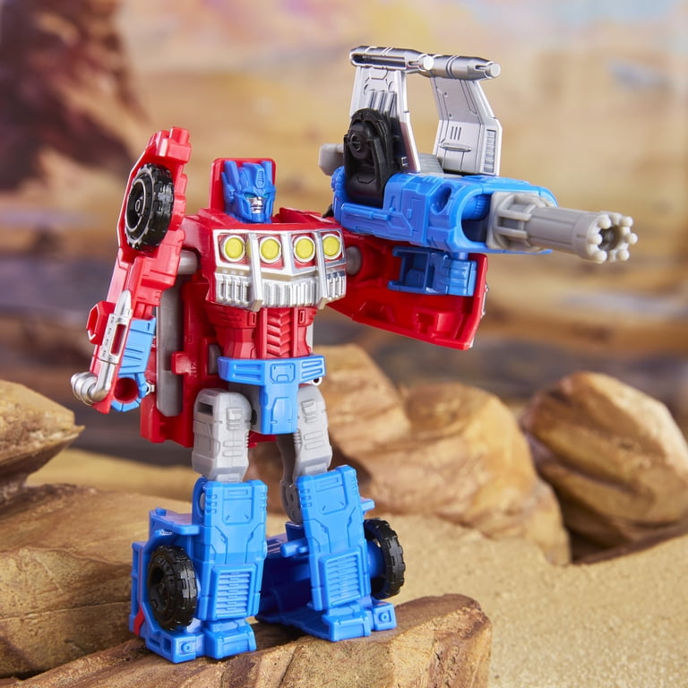Transformers CYBERWORLD Armored Cyber Changers Optimus Prime 6+