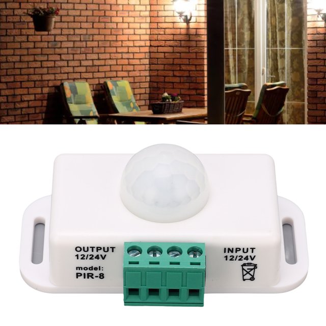 Motion Sensor Controller, PIR Sensor Delay Time Adjustable LED Motion DC12V To 24V 6A Black, Pump Accessories