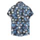 thumbnail image 4 of Mens Casual Manga Corta Botón Abajo Camisas, Cuello de Vuelta Impresión para el Verano, Al Aire Libre Y Desgaste Casual, 4 of 8