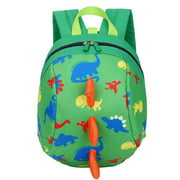 GAZI Dinosaur Print Toddler Mini Backpack With Leash Children Kids Harness Bookbag rose red