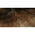 thumbnail image 2 of Natural Classic Calfskin Throw Rug | Chocolate | 2'x3', 2 of 4