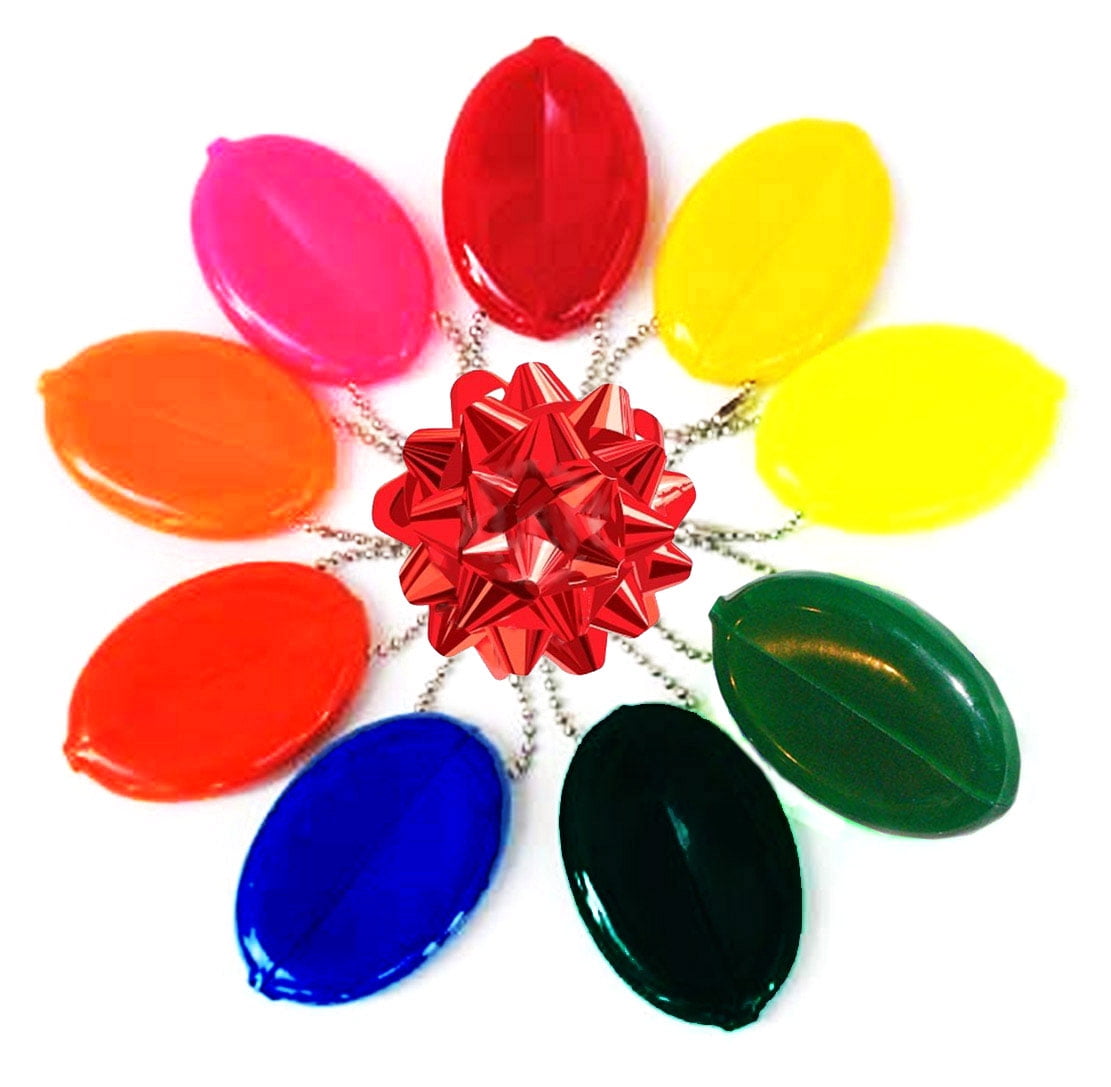 Coin Purses & Pouches Rubber Coin Purse 6 Pieces Oval Coin Purse Coin
