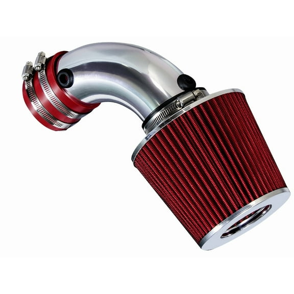 Rtunes Racing Short Ram Air Intake Kit   Filter Combo RED For 91-93 Chevy Lumina 3.4L / 91-93 Oldsmobile Cutlass Supreme 3.4L / 92-95 Chevy S10 3.4L / 92-95 Chevy Blazer 4.3L (Vortec CPI Engine only)