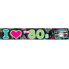 80s Party Foil Banner, 25