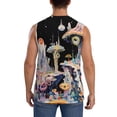 thumbnail image 4 of Balery Cute Mushroom Landscape Camisetas sin mangas para hombre, absorbe la humedad y protege contra el mal olor.-X-Large, 4 of 7