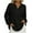 Black, variant on Fall Shirts Women Women'S Long Sleeve Top, V-Neck Casual Shirt with Button Front, Comfortable Everyday Blouse for Fall And Winter, Soft Polyester Rayon Blend Fabric, Regular Fit Lo