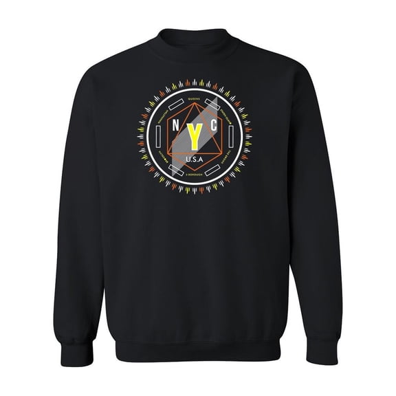 N.y.c. Usa Quote Sweatshirt Men -Image by Shutterstock, Male 5X-Large