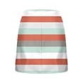 thumbnail image 5 of IUYRTFE Women's Retro Colorblock Stripe High Waist A-Line Mini Skirt Side Zipper Summer Cotton, 5 of 5
