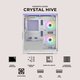 thumbnail image 5 of Gabinete XTREME PC GAMING Crystal Hive Mini Torre 5 Fan ARGB HUB Lila CXT3600LC, 5 of 6