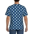 thumbnail image 3 of Bixox Men's Beautiful King Penguin Pattern Printed Short Sleeve Skinny Athletic T-Shirt, 3 of 6