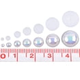 thumbnail image 4 of 2800 Pieces 1 Box 7 Sizes Round Half Flat Back Beads Pink Gem Bead, 4 of 5