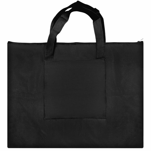 Artist Sketch Tote Board Art Bag Art Supplies Waterproof A2 Art Folder with SoftSided Black