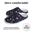 thumbnail image 6 of Lsque Autumn Leaves With Blue Pattern Womens Comfort Cotton on Scuff With Memory Foam and Anti-skid Sole Slipper-37/38, 6 of 7