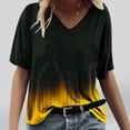 thumbnail image 1 of Kcavykas Chemisiers pour Femmes, T-Shirts à Manches Courtes Décontractés à Col en V et à Manches Courtes, 1 of 4