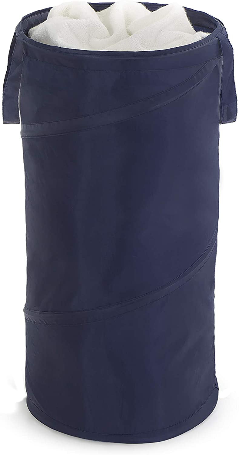 Smart Design Pop Up Slim Spiral Laundry Hamper Bag Polyester ...