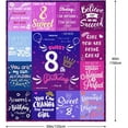 thumbnail image 2 of 13 Year Old Girl Gifts Ideas Blanket 60"X50", Gifts for 13 Year Old Girl, Birthday Gifts for 13 Year Old Girls, 13th Birthday Decorations for Girls Blankets, 2 of 5