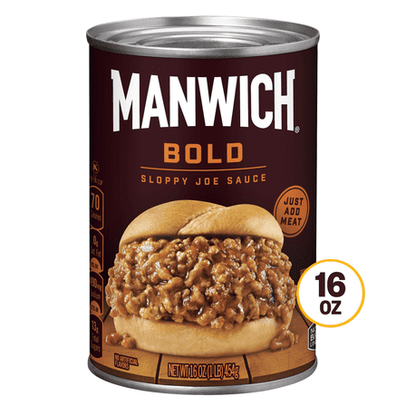 Sloppy Joe Sauce Manwich,Bold Flavor, Canned Sauce, 16 oz.Buy 4 Get 1 Free.