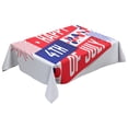 thumbnail image 2 of sruoe Tablecloth, 54 X 108in Independence Day Tablecloth, Waterproof Machine Washable Foldable Red Rectangle Tablecloths, Table Cloth for Dining, Home, Party Decor, Nylon Spandex, 2 of 5