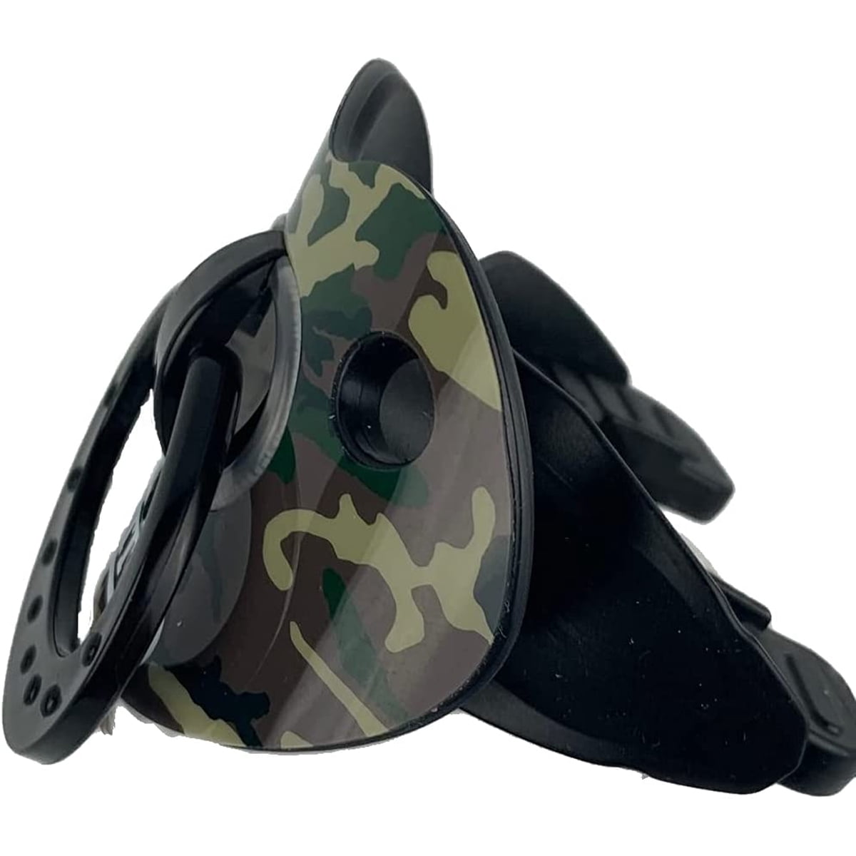 Battle Sports Binky Oxygen Chrome Lip Protector Mouthguard - Green Camouflage