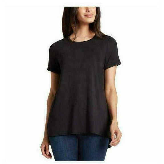 Ellen Tracy Women's Short Sleeve Shirt Size: S, Color: Black