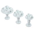 thumbnail image 1 of 3pcs Plastic DIY Hydrangea Flower Fondant Cake Mould Plunger Cutter Tool for Kitchen Baking, 1 of 8