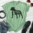 thumbnail image 2 of Pitbull Mama T-shirt, Unisex Women's Shirt, Pit Bull Terrier Owner, Best Dog Mama Gift, Heather Apple Green, X-Large, 2 of 6
