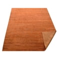 thumbnail image 4 of Rugsotic Carpets Hand Knotted Wool Area Rug 3'x5' Orange Contemporary Rectangle Indoor Rug for Living Room, Bedroom Antimicrobial L00515, 4 of 5