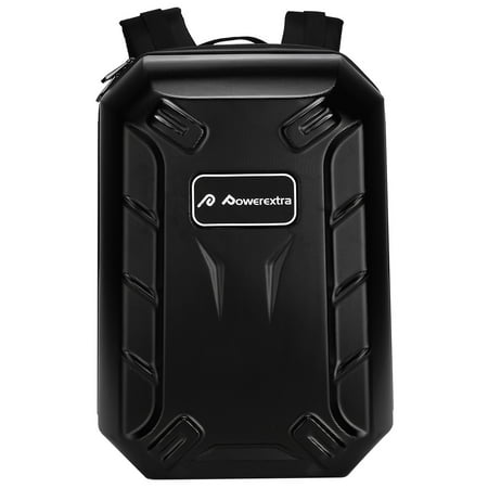Powerextra Travel Backpack Hard Waterproof Shoulder Bag Carrying Case for DJI Phantom 4, 3 Professional, Advanced, Standard, 4K Quadcopter (Best Dji Phantom 3 Standard Accessories)