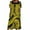 Yellow, variant on Summer New Pocket Design Mumu Polynesian Dress Square Collar Maxi Pacific Island Custom Dress