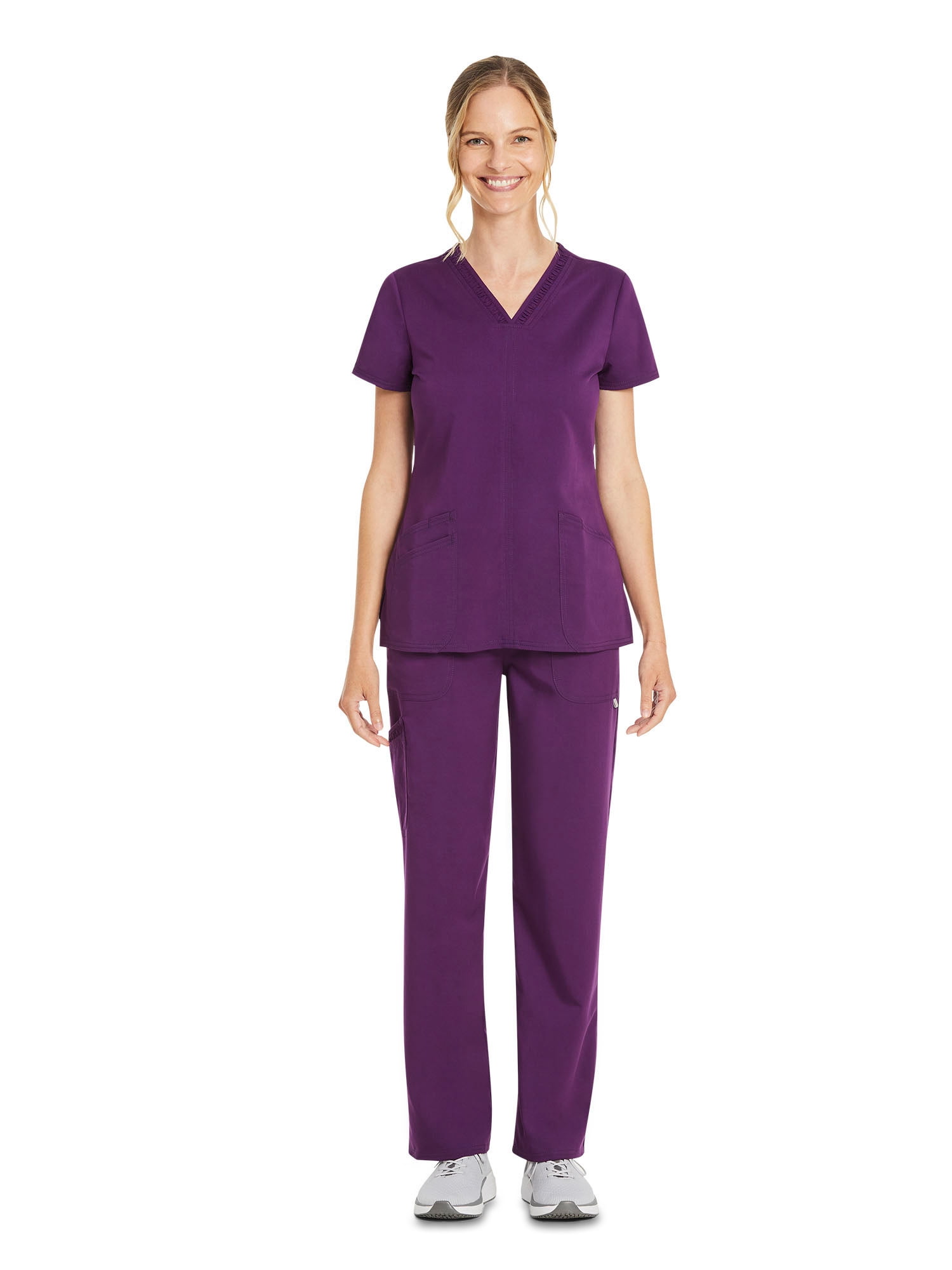 Scrubstar Women's Premium Ultimate Stretch V-Neck Scrub Top, Sizes XS-3XL