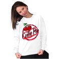 thumbnail image 4 of Retro Airbrushed Cherry Cutie Pie Women Crewneck Sweatshirt Brisco Brands S, 4 of 5