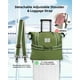 thumbnail image 4 of Bolsa de viaje WALNEW Travel Weekender impermeable verde militar, 4 of 8